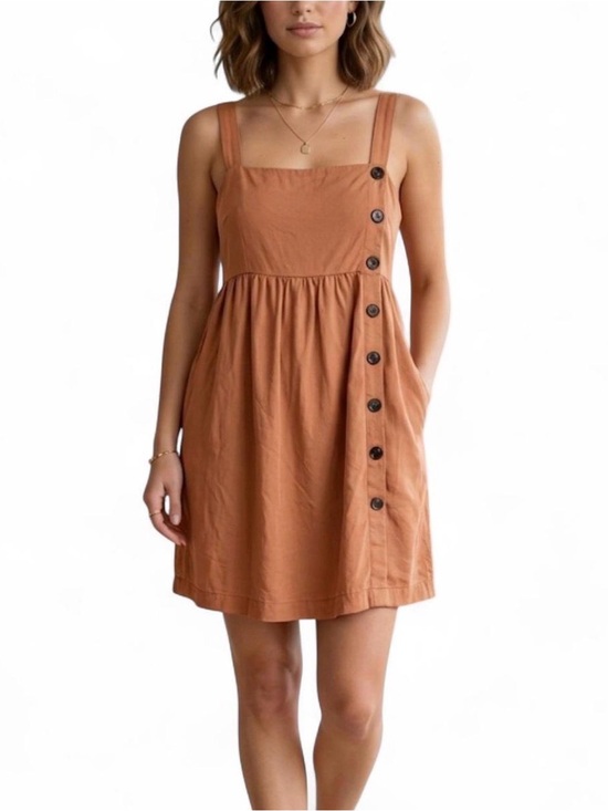 Urban Outfitters Dresses & Skirts - Urban Outfitters Rust Button-Detail Mini Dress